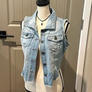 LOVE CULTURE Denim Vest Sz M